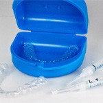 A take-home teeth whitening kit